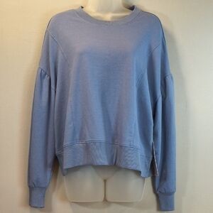 RBX Women's Blue Long Sleeve Pullover Sweatshirt, NWT , Size L